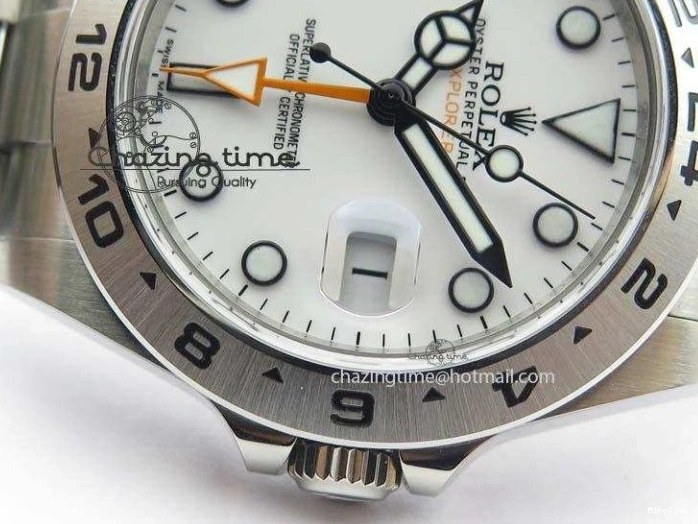 MiroTime 0412 Explorer II 42mm 216570 1:1 Noob Best Edition White Dial A3187 (Correct Hand Stack) Sophisticated 3837